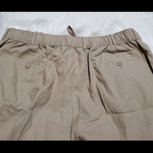 NWT Amazon Essentials Men's Big & Tall Linen Blend Khaki Pants -DXL Size 1X x 30 - Picture 5 of 7
